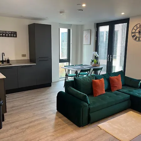 Superb New Build Centre Flat And Gym アパート