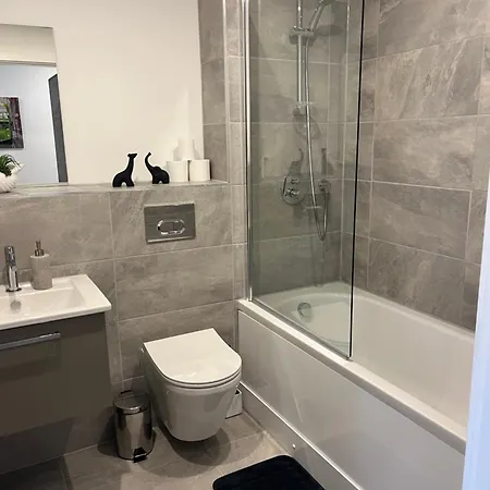 Superb New Build Centre Flat And Gym Lägenhet