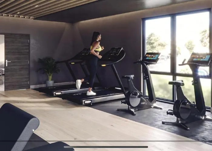 アパート Superb New Build Centre Flat And Gym *